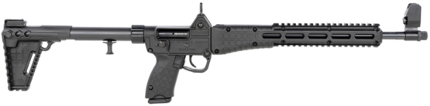 Picture of Kel-Tec Sub-2000 9Mm Luger Caliber With 16.25" Barrel, 10+1 Capacity, Black Metal Finish, Black Stock Black Polymer Grip Glock Mag Right Hand 