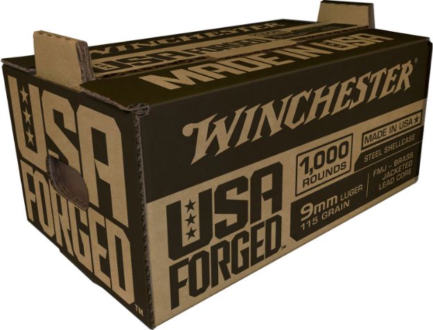 Picture of Winchester Ammo Usa Forged 9Mm Luger 115 Gr Full Metal Jacket (Fmj) 1000 Bx/1 Cs 