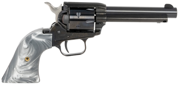 Picture of Heritage Mfg Rough Rider 22 Lr 6 Shot 4.75" Black Barrel & Cylinder Black Frame, Altamont Gray Pearl Grips 