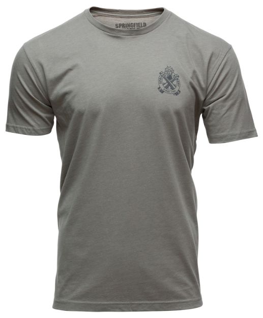 Picture of Springfield Armory Out West Men's Stone Gray Cotton/Polyester Short Sleeve Small 