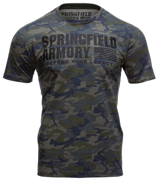 Picture of Springfield Armory Vintage Camo Men's Camo Cotton Short Sleeve Medium 