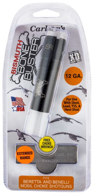 Picture of Carlson's Choke Tubes Bismuth Bone Buster Benelli/Beretta Mobilchoke 12 Gauge Extended Range 17-4 Stainless Steel 