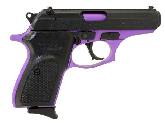 Picture of Bersa Thunder 380 Acp 8+1 3.50" Barrel, Purple Cerakote Finished Aluminum Frame, Matte Black Steel Slide, Textured Black Polymer Grip, Decocker Safety 