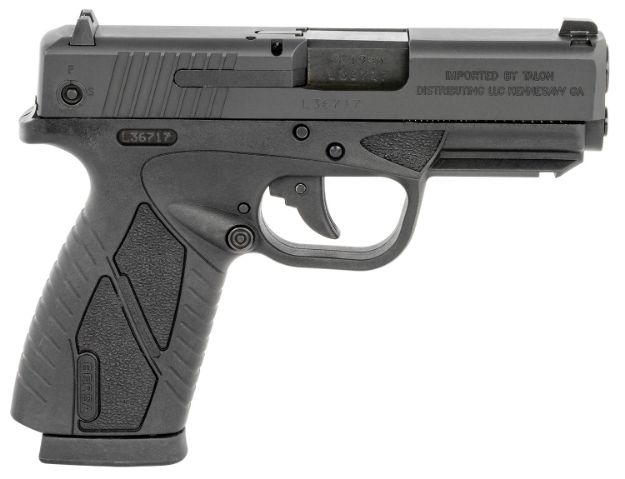 Picture of Bersa Bpcc Concealed Carry 9Mm Luger 8+1 3.30" Barrel, Matte Black Polymer Frame W/Picatinny Acc. Rail, Serrated Steel Slide, Polymer Grip, Manual Safety 