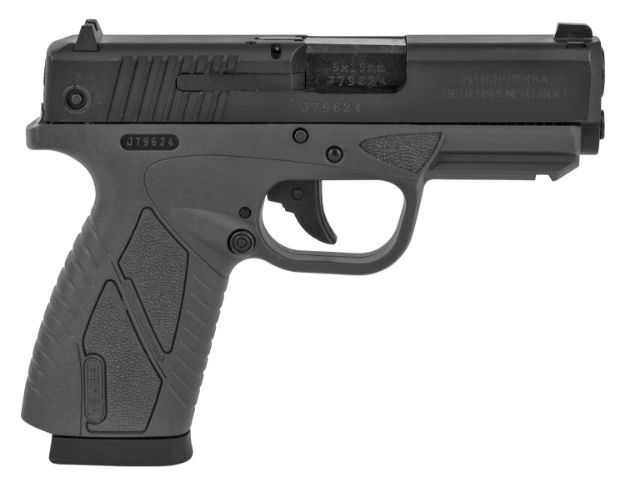 Picture of Bersa Bpcc Concealed Carry 9Mm Luger 8+1 3.30" Barrel, Gray Polymer Frame W/Picatinny Acc. Rail, Serrated Matte Black Steel Slide, Polymer Grip, Manual Safety 