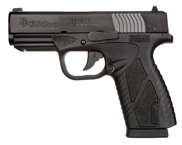 Picture of Bersa Bpcc Concealed Carry 380 Acp 8+1 3.30" Barrel, Matte Black Polymer Frame W/Picatinny Acc. Rail, Serrated Steel Slide, Polymer Grip, Manual Safety 