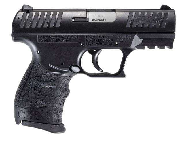 Picture of Walther Arms Ccp M2 + 9Mm Luger 3.54" Barrel 8+1, Polymer Frame With Picatinny Acc. Rail, Serrated Black Cerakote Steel Slide, Reversible Magazine Release, Manual Safety 