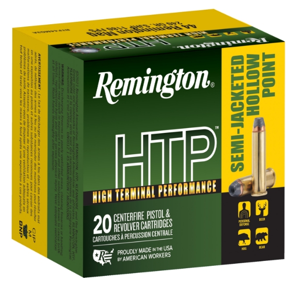 Picture of Remington Ammunition Htp Defense 44 Rem Mag 240 Gr Semi-Jacketed Hollow Point (Sjhp) 20 Per Box/ 25 Cs 