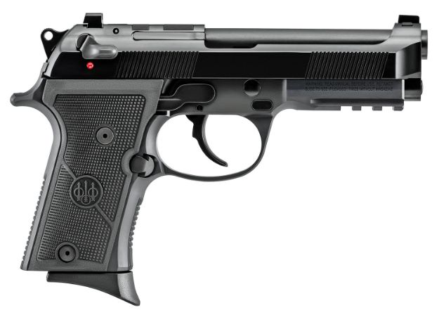 Picture of Beretta Usa 92X Rdo Compact 9Mm Luger 4.25" Barrel 13+1, Black Polymer Frame, Serrated Bruniton Steel Optic Cut Slide, Polymer Grip, Manual/Decocker Safety 