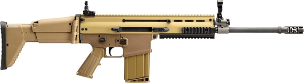 Picture of Fn Scar 17S Nrch 7.62X51mm Nato 16.25" Black Barrel 20+1, Flat Dark Earth Anodized Receiver, Flat Dark Earth Telescoping Side-Folding Stock With Adjustable Cheekpiece, Optics Ready 