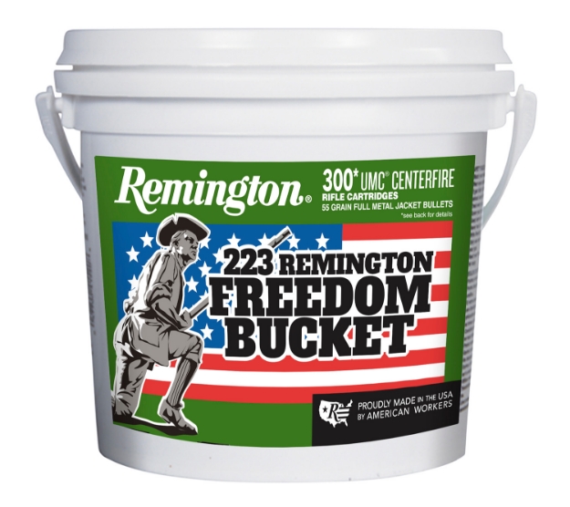 Picture of Remington Ammunition Umc Freedom Bucket 223 Rem 55 Gr 3240 Fps Full Metal Jacket (Fmj) 300 Bx/4 Cs 