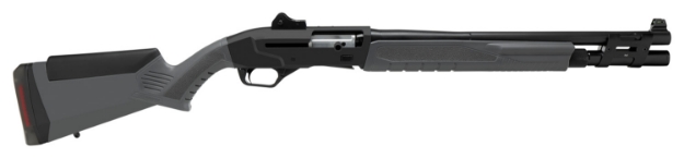 Picture of Savage Arms Renegauge Security 12 Gauge 18.50" 6+1 Matte Black Rec/Barrel Matte Gray Monte Carlo Stock Right Hand (Full Size) With Ghost Ring Sights 