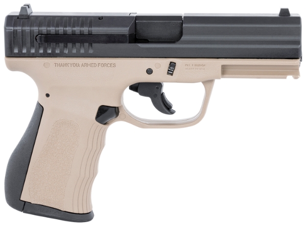 Picture of Fmk 9C1 G2 *Ca/Ma Compliant 9Mm Luger 4" 10+1 Flat Dark Earth Finish Frame With Black Carbon Steel Slide, Black Interchangeable Grip & Picatinny Rail 