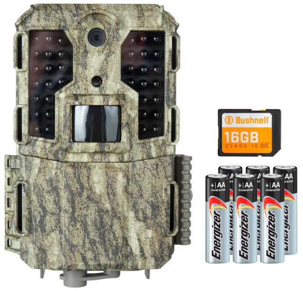 Picture of Bushnell Prime L20 Tree Bark Camo Text Lcd Display 3,12,20Mp Resolution Red Glow Flash Sd Card Slot/Up To 32Gb Memory 