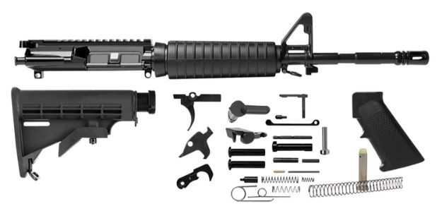 Picture of Del-Ton Inc Heavy Carbine Rifle Kit 5.56X45mm Nato 16" M4 Profile Chrome Moly Vanadium Barrel 7075-T6 Anodized Aluminum Receiver With A2 Flash Hider 