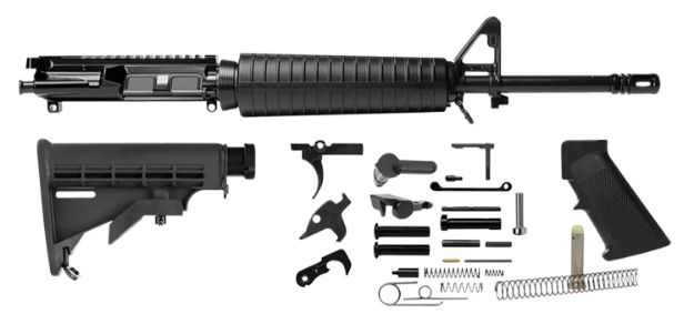 Picture of Del-Ton Inc Heavy Mid-Length Rifle Kit 5.56X45mm Nato 16" Chrome Moly Vanadium Barrel 7075-T6 Anodized Aluminum Rec With A2 Flash Hider 