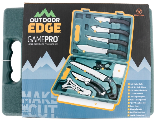 Picture of Outdoor Edge Game Pro Game Processor Kit 420J2 Stainless Steel Black Nonslip Tpr 