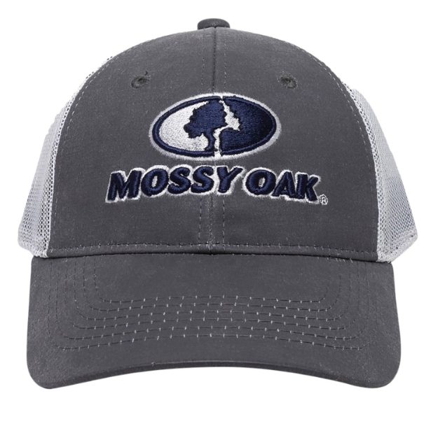 Picture of Outdoor Cap Mossy Oak Charcoal/White Adjustable Snapback Osfa Heavy Structured 