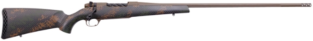 Picture of Weatherby Mark V Backcountry 2.0 280 Ackley Improved 4+1 Cap 24" Patriot Brown Cerakote Rec/Barrel Black With Brown Sponge Pattern Accents Peak 44 Blacktooth Stock Right Hand (Full Size)