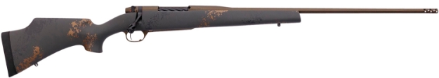 Picture of Weatherby Mark V Camilla Ultra Lightweight 243 Win 4+1 Cap 22" Midnight Bronze Cerakote Rec/Barrel Black With Smoke & Gold Sponge Accents Monte Carlo Stock Right Hand (Compact) 