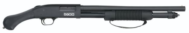 Picture of Mossberg 590S Shockwave 12 Gauge 10+1 18.50" Matte Blued Black Fixed Raptor Birdshead Grip 