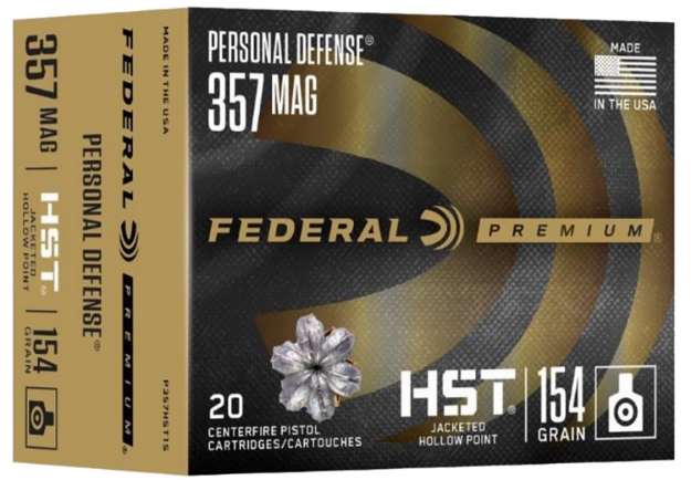 Picture of Federal Premium Personal Defense 357 Mag 154 Gr Hst Jacketed Hollow Point 20 Per Box/ 10 Cs 