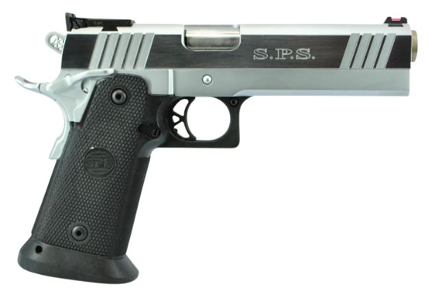 Picture of Tristar Sps Pantera 1911 9Mm Luger 5" 18+1, Chrome Finish Steel, Beavertail Frame, Serrated Slide, Black Polymer Grip 