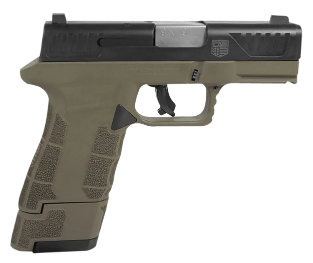 Picture of Diamondback Dbam29 Sub-Compact 9Mm Luger 3.50" 12+1,17+1 Flat Dark Earth Finish Frame With Serrated Black Nitride Stainless Steel Slide, Polymer Grip & Picatinny Rail 