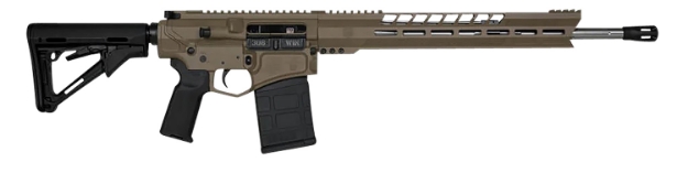 Picture of Diamondback Db10 308 Win 18" 20+1 Flat Dark Earth Adjustable Magpul Ctr Stock Black Magpul Moe K2 Grip With Black Gold Lower 15" M-Lok 