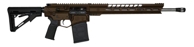 Picture of Diamondback Db10 308 Win 18" 20+1 Midnight Bronze Adjustable Magpul Ctr Stock Black Magpul Moe K2 Grip With Black Gold Lower 15" M-Lok 