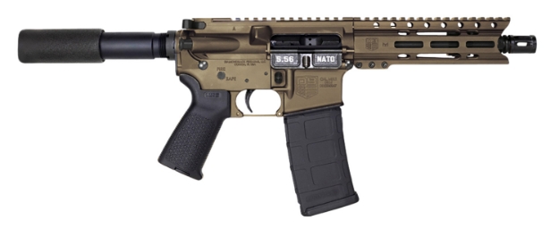 Picture of Diamondback Db15 Ar Pistol Carbine Length 5.56X45mm Nato 7" 30+1 Midnight Bronze Buffer Tube Stock 