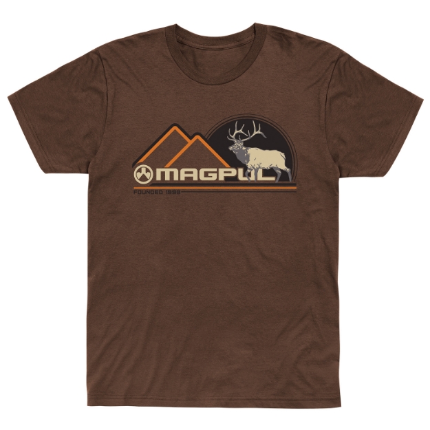 Picture of Magpul Wapiti Brown Heather Cotton/Polyester Short Sleeve Small 