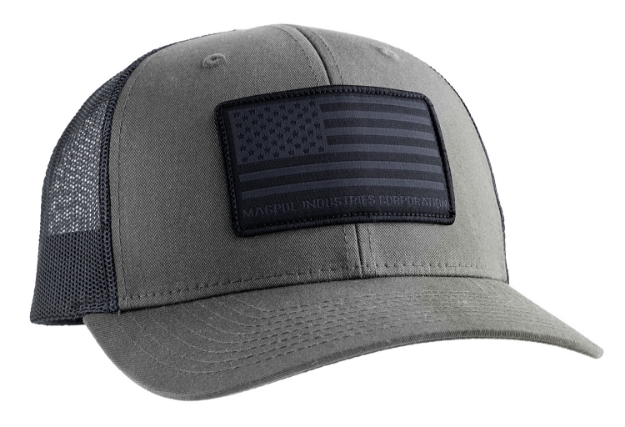 Picture of Magpul Standard Charcoal/Black Adjustable Snapback Osfa Structured Woven American Flag Patch 