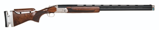 Picture of Mossberg Gold Reserve 12 Gauge 30" 2Rd 3" Polished Silver With Scroll & Inlay Engraved Rec Satin Black Walnut Fixed Stock Right Hand Full Size Includes Ext. Sport Set Chokes (5) 