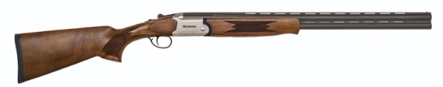 Picture of Mossberg Silver Reserve 20 Gauge With 26" Matte Blued Barrel, 3" Chamber, 2Rd Capacity, Satin Silver Engraved Metal Finish & Satin Black Walnut Stock Right Hand (Full Size) 