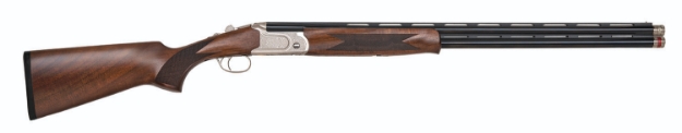 Picture of Mossberg Gold Reserve 20 Gauge With 28" Polished Blued Barrel, 3" Chamber, 2Rd Capacity, Polished Silver Engraved Metal Finish & Satin Black Walnut Stock Right Hand (Full Size) 