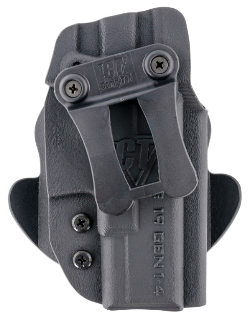 Picture of Comp-Tac Dual Concealment Iwb/Owb Black Kydex Belt Clip Compatible W/Glock 19 Gen1-4 Right Hand 