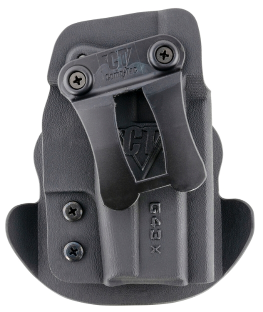 Picture of Comp-Tac Dual Concealment Iwb/Owb Black Kydex Belt Clip Compatible W/Glock 43/43X Right Hand 