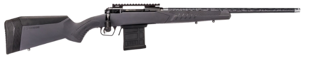 Picture of Savage Arms 110 Carbon Tactical 6.5 Creedmoor 10+1 22" Carbon Fiber Wrapped Barrel, Matte Black Metal, Gray Fixed Accustock With Accufit 