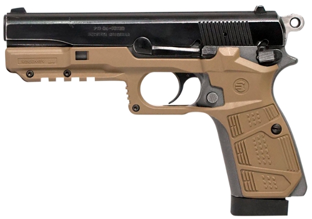 Picture of Recover Tactical Hpc-02 Grip & Rail System Tan Polymer Picatinny For Browning Hi-Power 