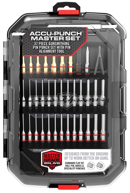 Picture of Real Avid Accu-Punch Master Set Black Universal Firearm 37 Pieces 