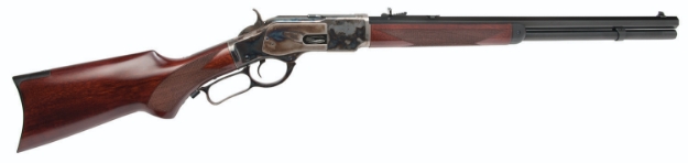 Picture of Cimarron 1873 Short Deluxe 45 Colt (Lc) 10+1 20" Blued 20" Octagon Barrel Color Case Hardened Steel Walnut Fixed Pistol Grip Stock Right Hand 