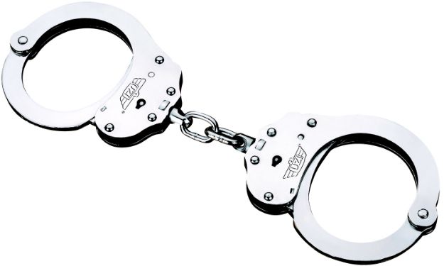 Picture of Uzi Accessories Uzi-Hceu-Sc-Nij Handcuffs Nij Silver Steel Includes 2 Keys 