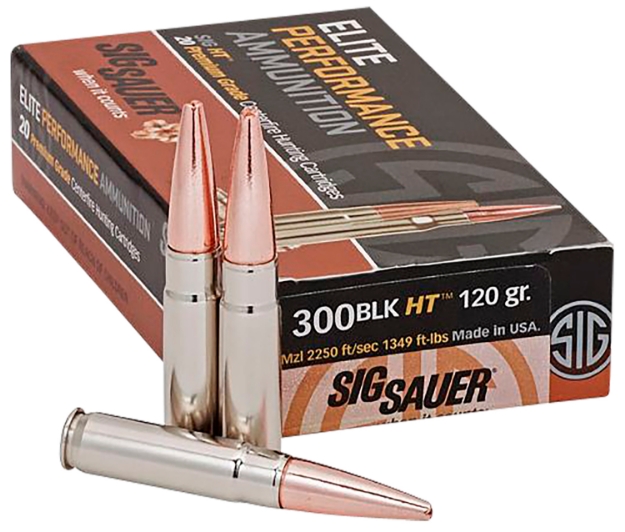 Picture of Sig Sauer Elite Copper Hunting 300 Blackout 120 Gr 1897 Fps Open Tip Match (Otm) 20 Bx/10 Cs 