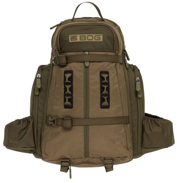 Picture of Bog-Pod Kinetic Hunting Day Pack Lightweight Made Of Tear Resistant Nylon With Od Green Finish, Ykk Zipper, Rain Cover & Removeable Gun/Bow Boot 