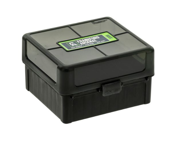 Picture of Frankford Arsenal Hinge-Top Ammo Box 300 Win Mag 204 Cal 223 Cal Black High Density Polymer 100Rd 
