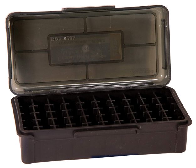 Picture of Battenfeld Hinge-Top Ammo Box 40 S&W 45 Acp 357 Mag Black High Density Polymer 50Rd 