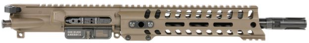 Picture of Patriot Ordnance Factory Minuteman Complete Upper 5.56X45mm Nato 10.50" Black Nitride Barrel Aluminum Patriot Brown Receiver 9" M-Lok Handguard Lo Pro Di Gas Block (Mid Length) 