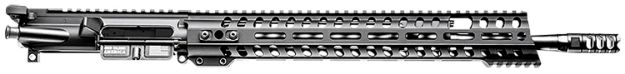 Picture of Patriot Ordnance Factory Renegade + Complete Upper 5.56X45mm Nato 10.50" Black Nitride Barrel Aluminum Black Anodized Receiver 9" M-Lok Handguard Adjustable Block 