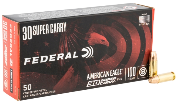 Picture of Federal American Eagle Handgun 30 Super Carry 100 Gr Full Metal Jacket (Fmj) 50 Per Box/ 20 Cs 